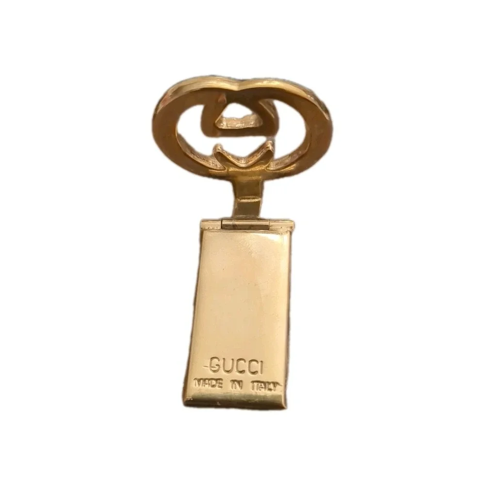 Gucci‎ Vintage Brown GG Logo Monogram Small Bifold Wallet Amazing Condition